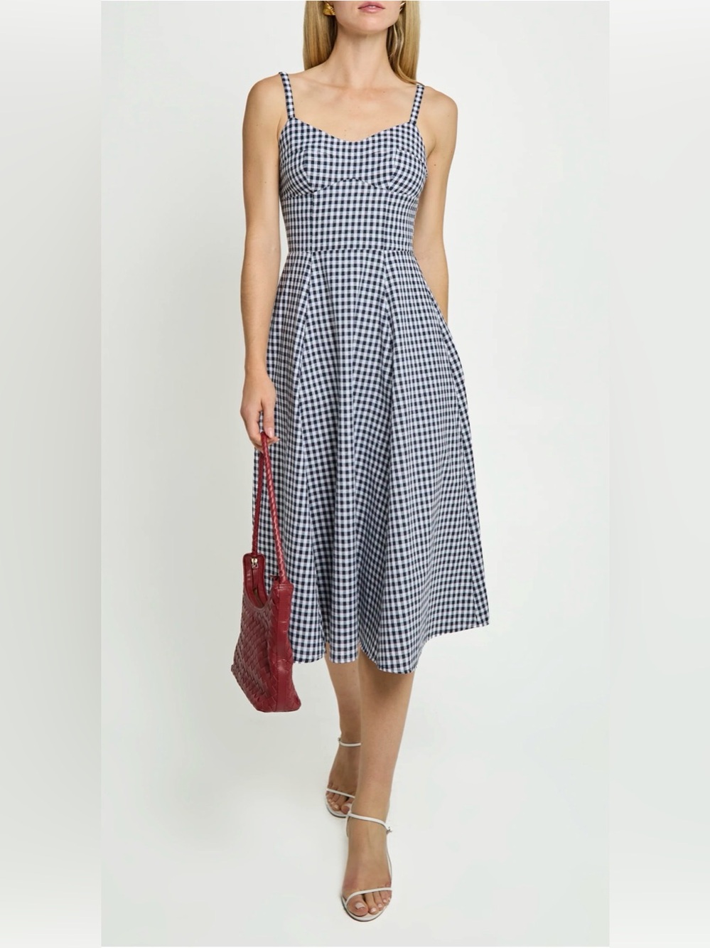 O.p.t. Gingham Midi Dress S